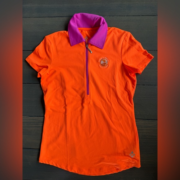 Jofit Tops - Pebble Beach golf links JOFIT GOLF POLO ORANGE SIZE SMALL